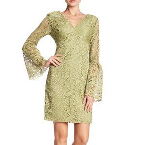 Betsey Johnson  Lace V-Neck Bell Sleeve Dress NWT